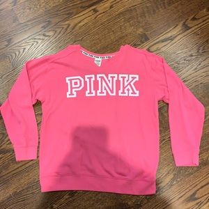 Pink long sleeve crewneck